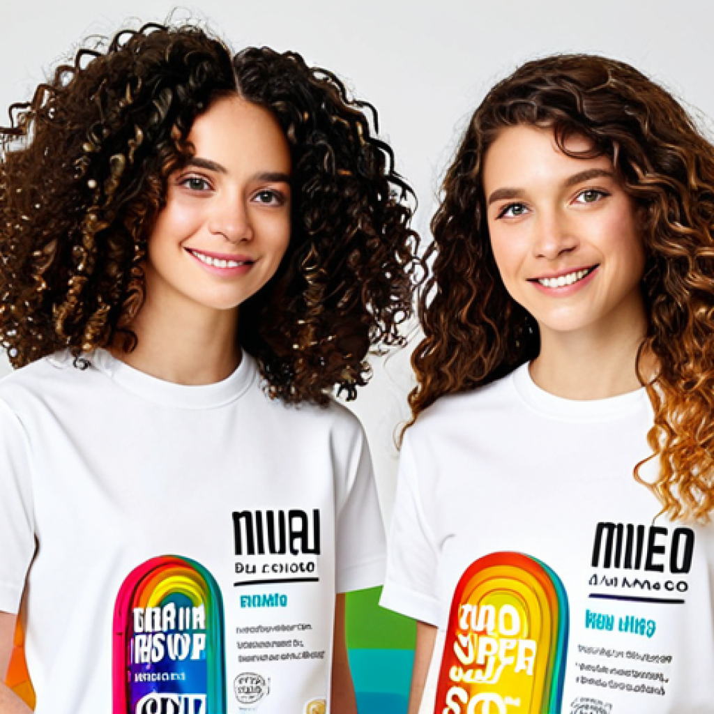 Brad Mondo Product Showcase**

A brightly lit studio shot showcasing Brad Mondo's "Super Rainbow" shampoo and conditioner bottles. The background is a clean, minimalist white. Focus is on the vibrant colors of the product packaging. A diverse array of hair textures (curly, straight, wavy) are subtly depicted in the background as illustrations. Safe for work, appropriate content, fully clothed models (implied through hair textures), professional product photography, perfect anatomy (implied), natural proportions (implied), family-friendly.

**